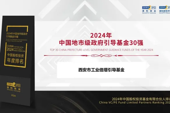 奮楫爭先，載譽(yù)前行② || 西安市工業(yè)倍增引導(dǎo)基金獲評“2024年中國地市級政府引導(dǎo)基金30強(qiáng)”